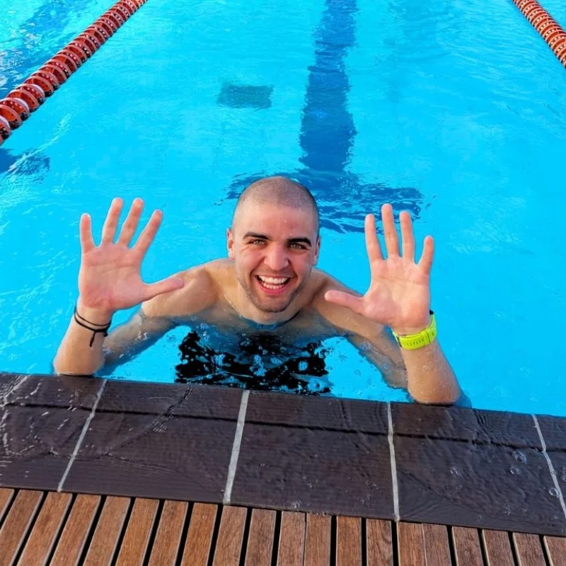 100 times 100 meter swim challenge