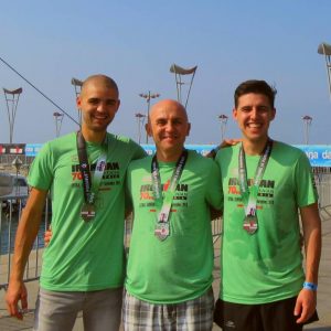 Ironman 70.3 relay in Slovenia with family